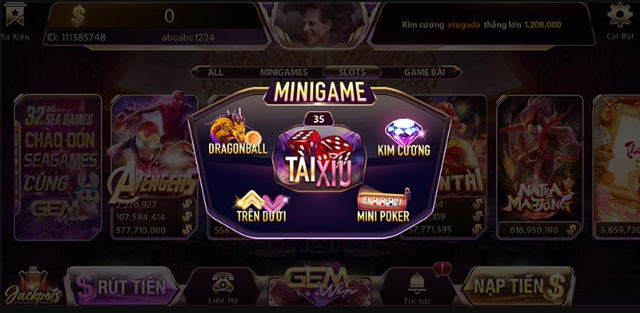 Game bài online kết hợp với mini game xu hướng mới